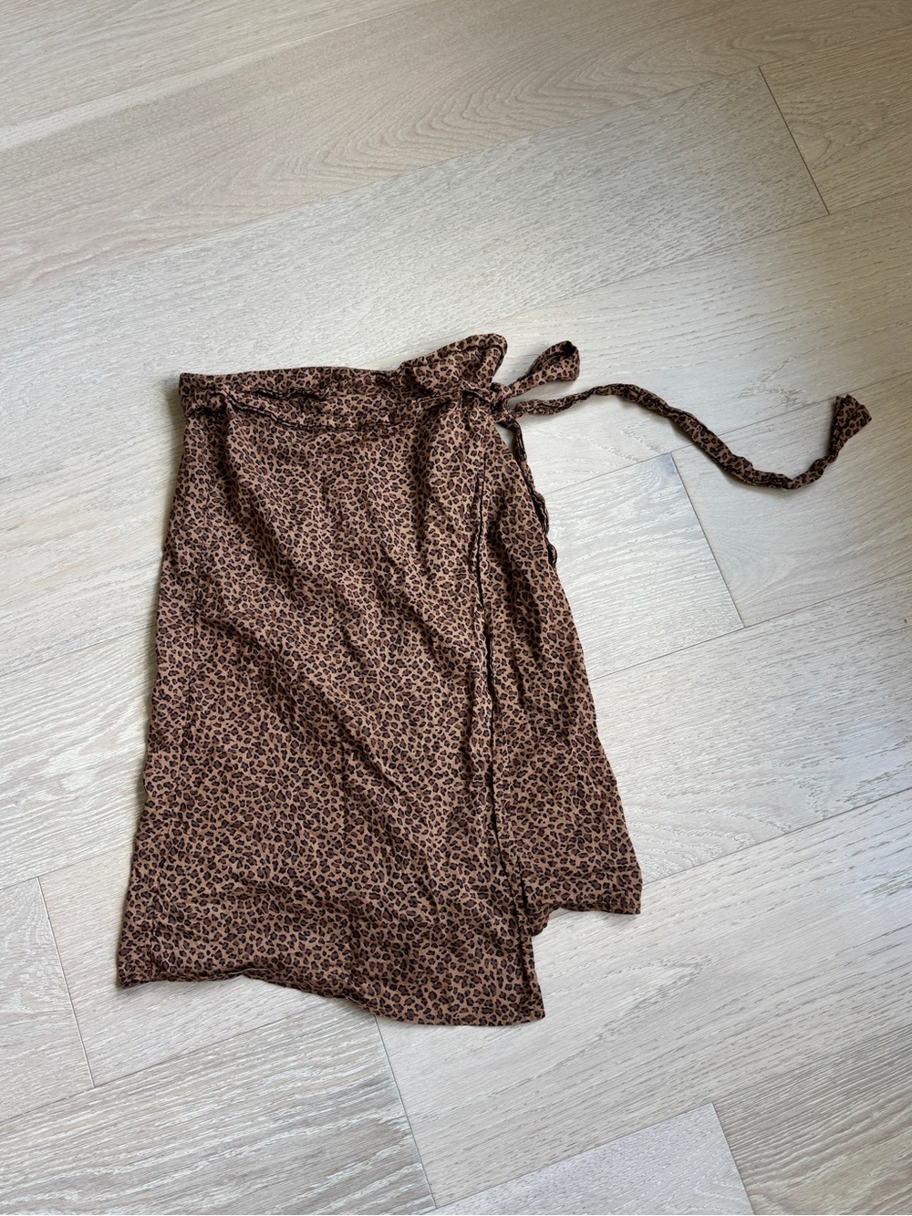 J. Crew Cotton Voile Side-Tie Sarong in Leopard Print